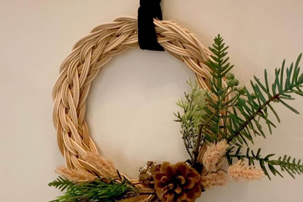 라탄 리스 만들기